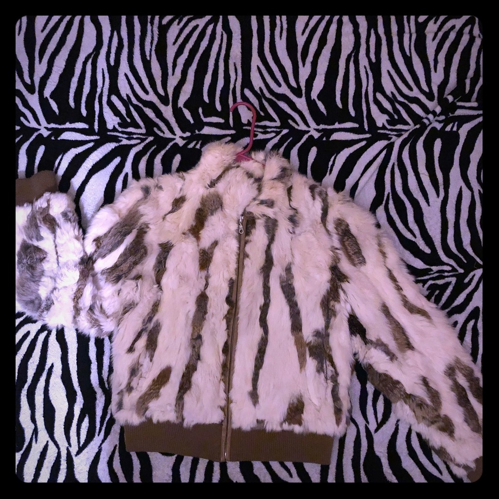 Wilsons leather fur jacket.
